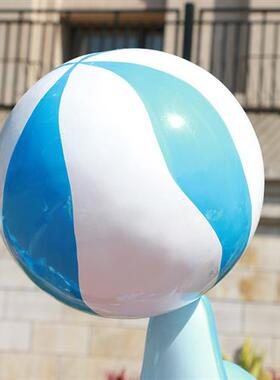 仿真海豚玻璃钢摆件户外海洋动物雕塑园林景观别墅喷泉房地产装饰