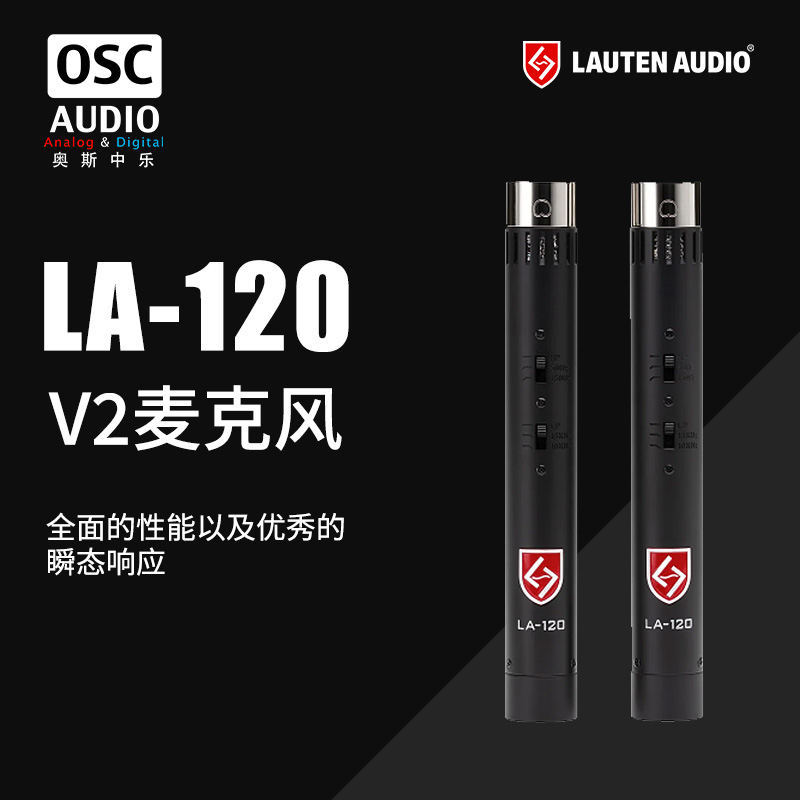 Lauten Audio LA120 V2小振膜立体声电容话筒 乐器话筒 - 图0