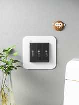 Home Switch Protective Sheath Acrylic switch Border cover Decorative Wall Stickup Brief pure color socket transparent frame sticker