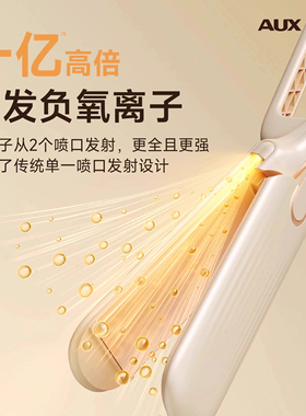 奥克斯负离子直板夹卷直两用