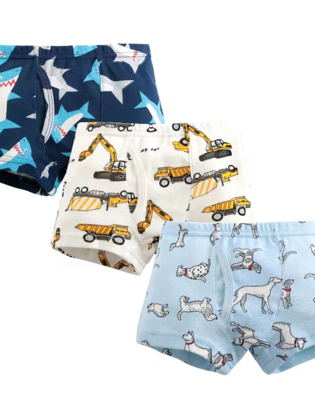 3 Piece Kids Boys Underwear Cartoon Children's Shorts Pa-图2