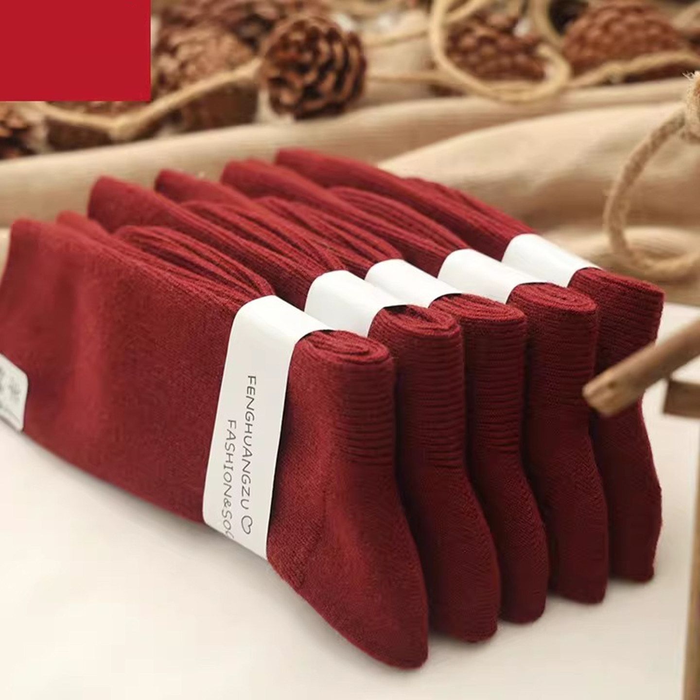 安可拉羊毛袜！！新年红色袜子可外穿羊绒袜安哥拉红袜子保暖女袜,淘宝优惠券,粉丝福利购,淘宝优惠卷