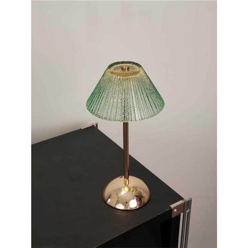 COCO 绿意复古台灯触摸充电小夜灯床头灯卧室调光调色氛围灯,淘宝优惠券,粉丝福利购,淘宝优惠卷