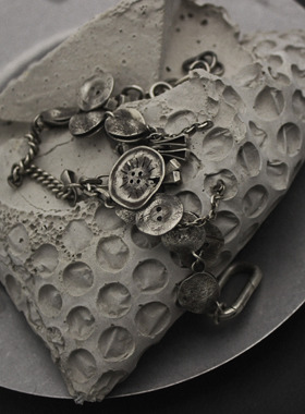 MOUNTMESU 工匠重工纽扣手链-Silver Buttons Bracelet 先锋手工