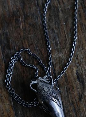 MOUNTMESU_Silver Fly Vase Necklace胚芽&苍蝇 银饰工匠先锋项链