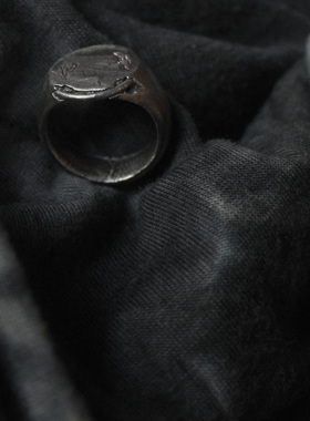 MOUNTMESU_胚芽戒指 Plant bud symbol ring 銀銀飾工匠暗黑復古