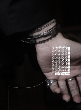MOUNTMESU Ulock手镯 Gate Pattern Bracelet 银饰 先锋工匠 暗黑
