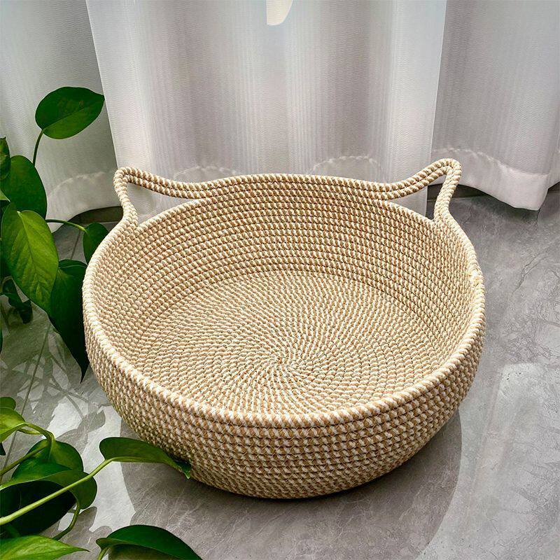Cool rattan cat scratching board for cat nests for all seasons
