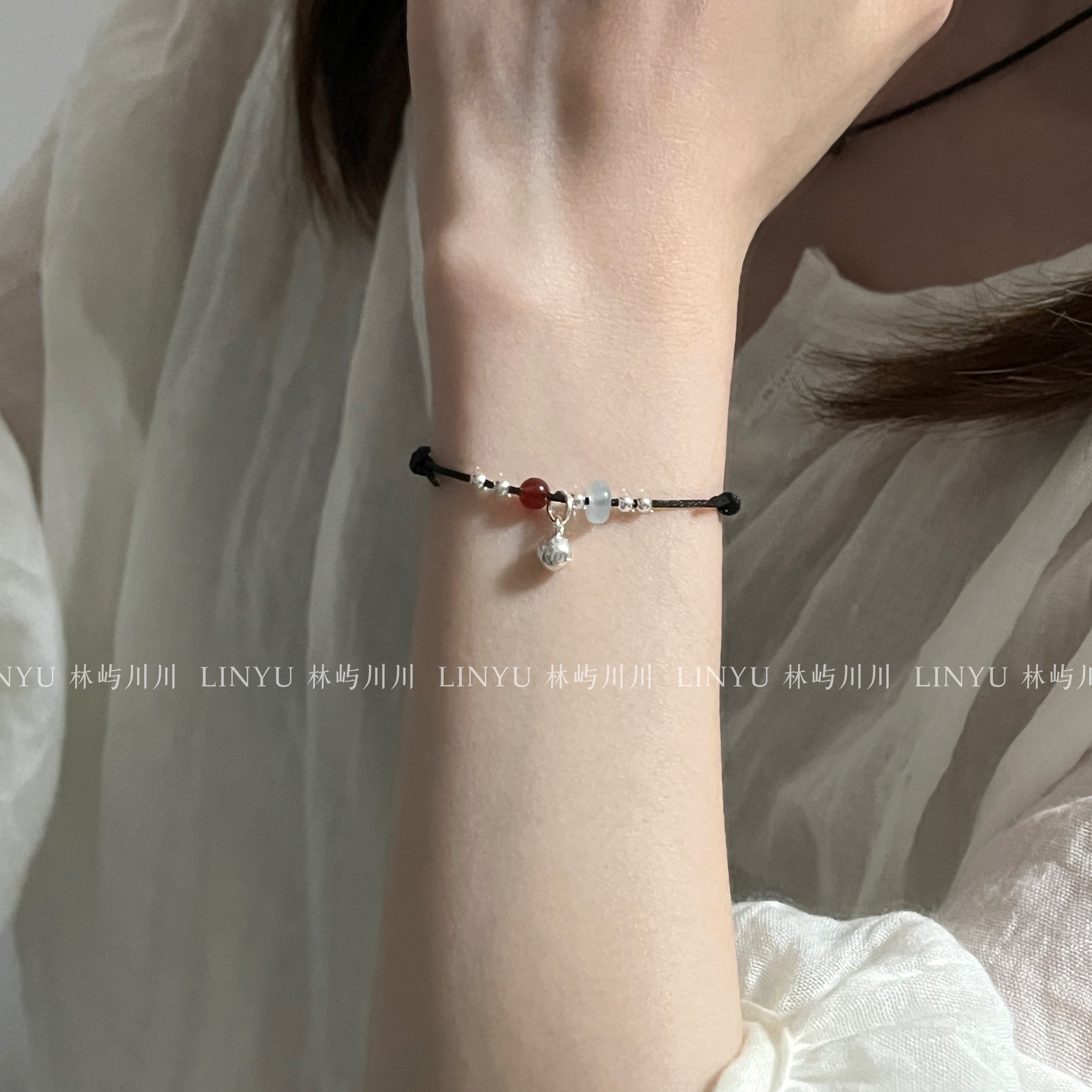 林屿「和风颂」S925银铃铛手绳红绳 新中式闺蜜送礼情侣,淘宝优惠券,粉丝福利购,淘宝优惠卷