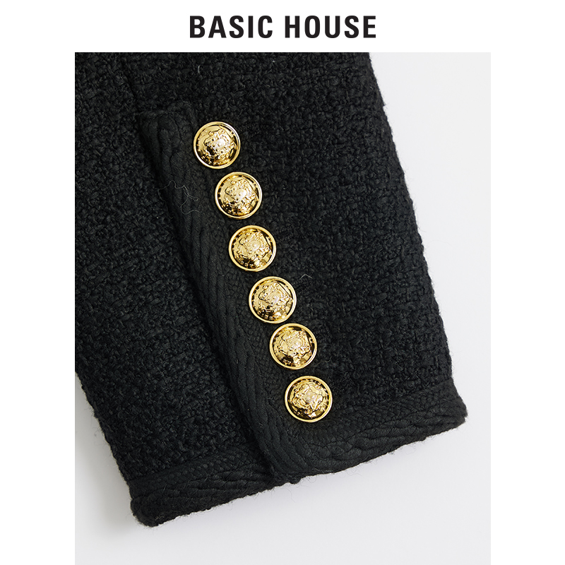 Basic House/百家好小香风羽绒服千金风冬季新款外套B0143B5B132