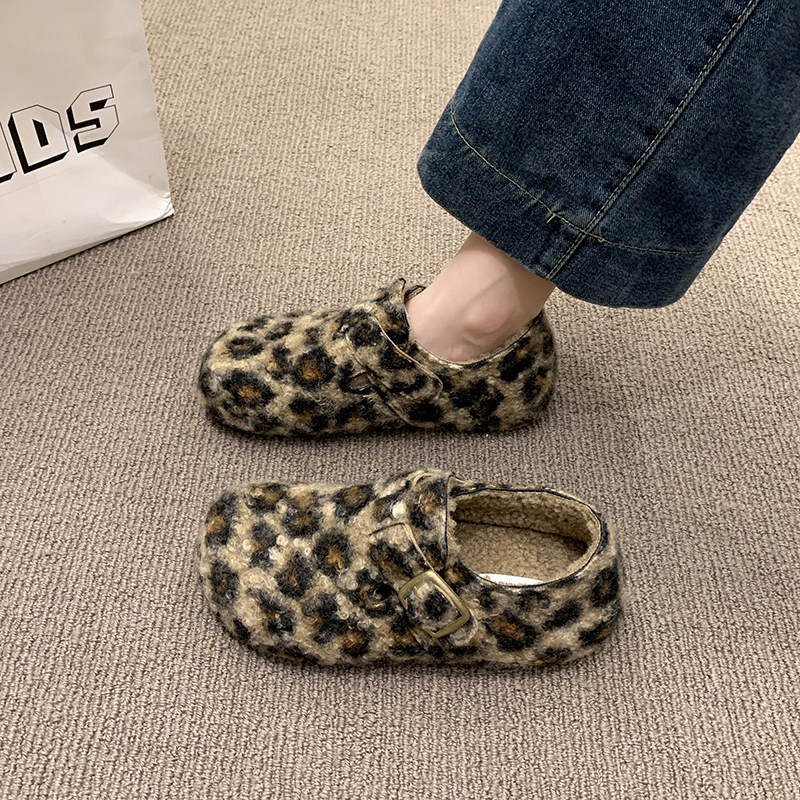 加绒勃肯鞋女2025冬季新款复古百搭内增高保暖毛毛棉鞋软底豆豆鞋,淘宝优惠券,粉丝福利购,淘宝优惠卷