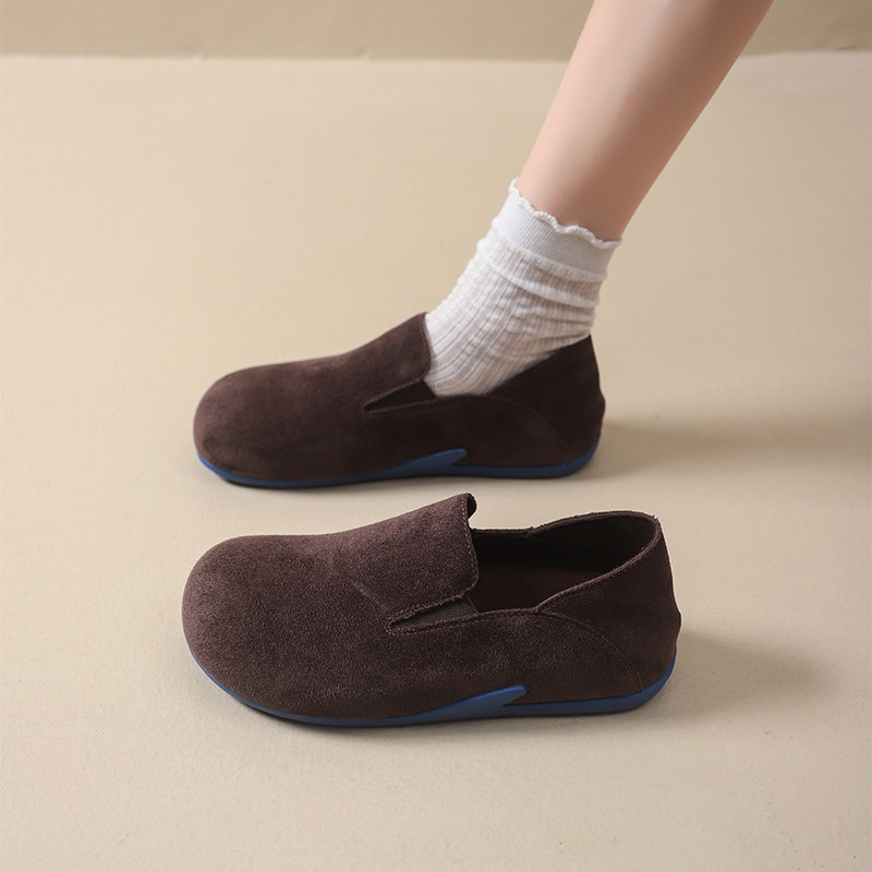 复古勃肯鞋女2025秋季新款平底内增高一脚蹬懒人休闲乐福软底单鞋,淘宝优惠券,粉丝福利购,淘宝优惠卷