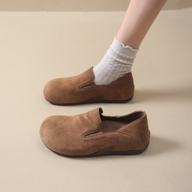 复古勃肯鞋女2025秋季新款平底内增高一脚蹬懒人休闲乐福软底单鞋,淘宝优惠券,粉丝福利购,淘宝优惠卷