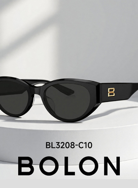 暴龙眼镜25年新品猫眼太阳镜女林一同款偏光墨镜男官方正品BL3208