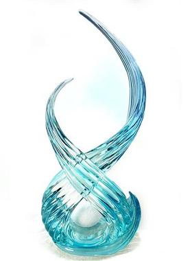 简约现代创意透明树脂摆件《鸿运高照》客厅玄关样板间酒店大堂