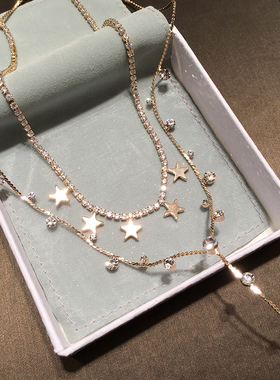 琚小姐时髦简约吊坠Y字锁骨链