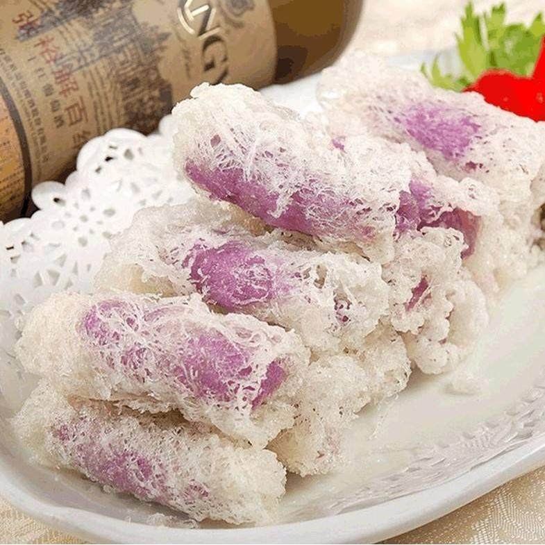 祥口福食用米网皮黄色金丝网皮薄饼春卷皮冷冻酒店红米肠半成品,淘宝优惠券,粉丝福利购,淘宝优惠卷