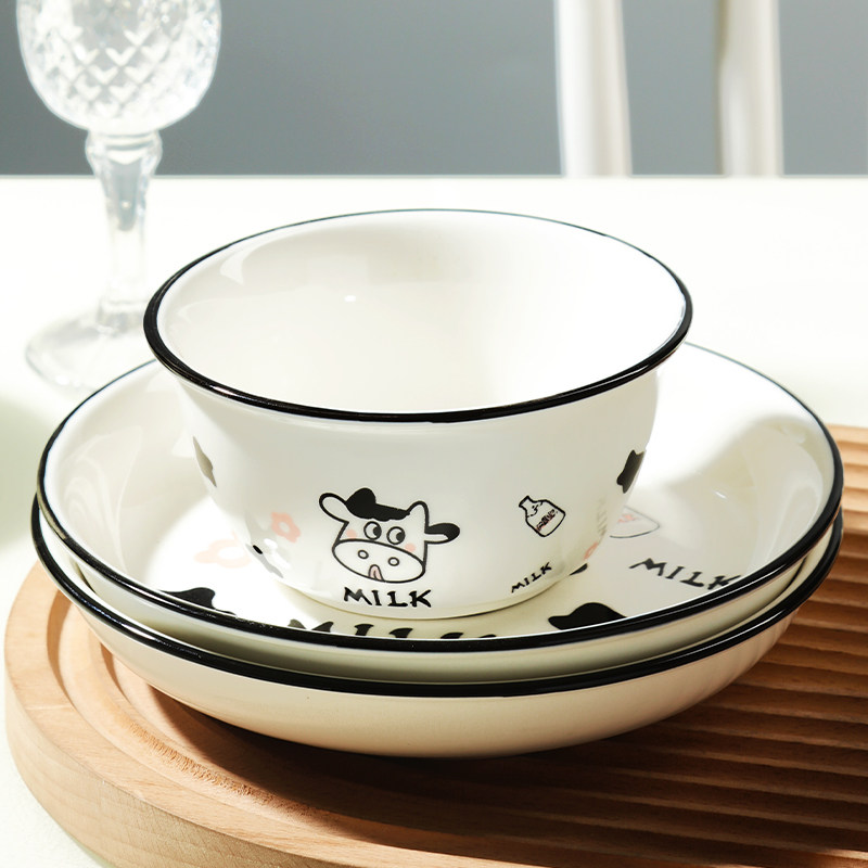 2人家用北欧高颜值碗盘餐具郁金香个性陶瓷碗筷碟餐具套装组合,淘宝优惠券,粉丝福利购,淘宝优惠卷