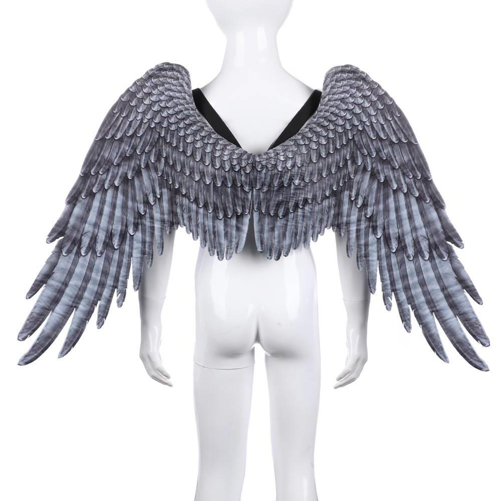 Angel Wings Adult White Halloween Props Kids Prom Party Supp - 图2