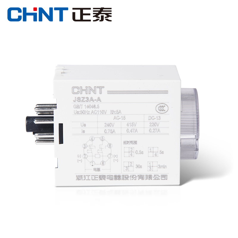 正泰时间继电器JS3A时继电Z器ST3P通电延时JSZ3继定电器220V 380V - 图1