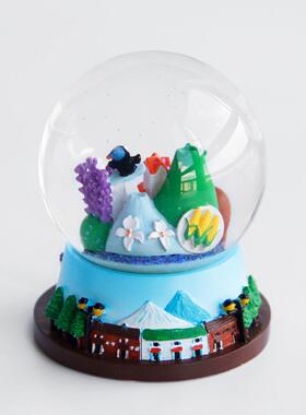 直供树脂水晶球旅游纪念品 日本北海道景区树脂摆件纪念品水晶球