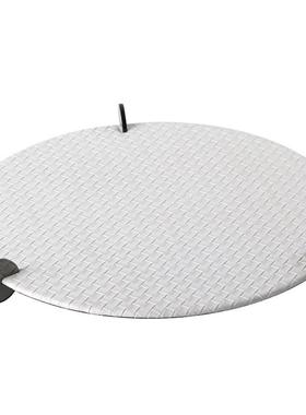 轻奢皮革几何圆形托盘摆件销售中心售楼处样板房酒店收纳盘装饰品