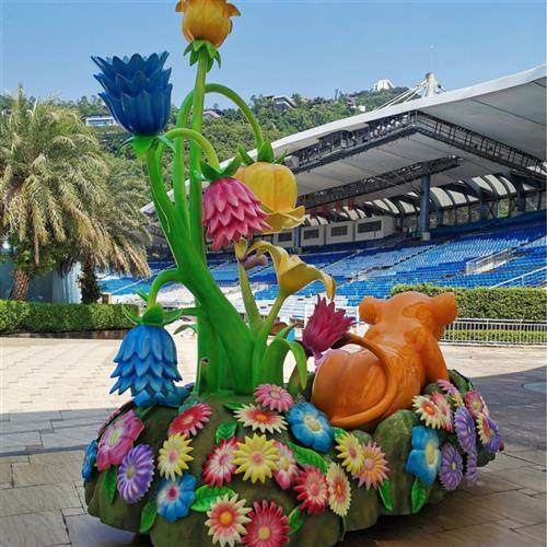 中秋春节元宵节巡游彩车制作大型彩车节庆彩车游乐园主题花车 - 图1