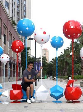 户外景区网红热气球雕塑商场楼盘店铺开业婚庆美陈房地产气球摆件
