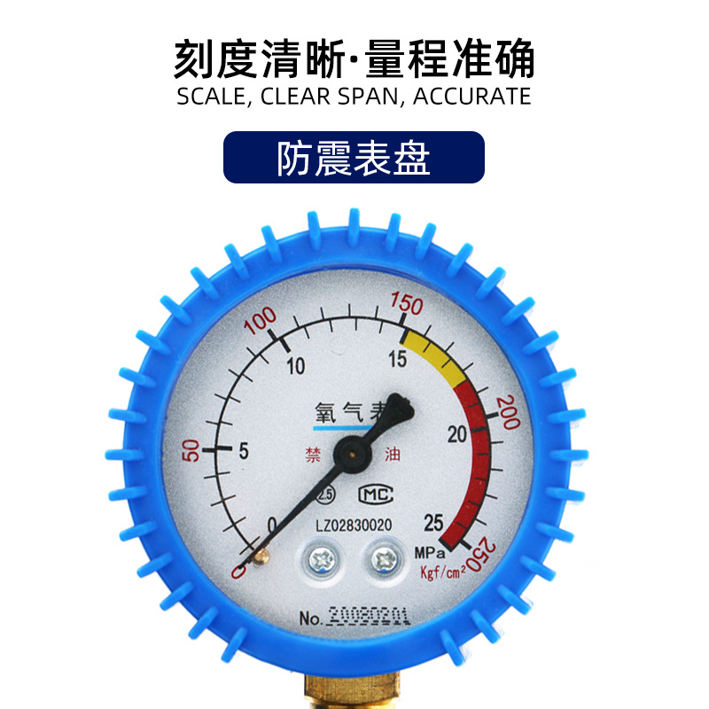 氧气表减压阀乙炔表液化气丙烷表氩气表二氧化碳压力表全铜减压器-图2