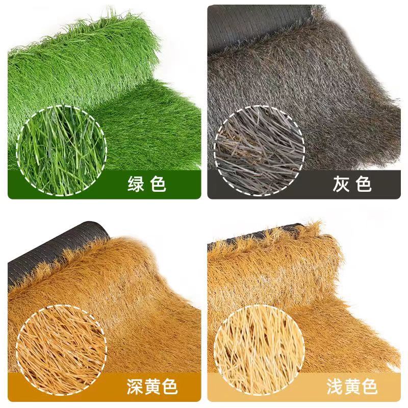 仿真茅草塑料毛草屋顶稻草农家乐景区凉亭民宿木屋庭院地毯式装饰 - 图3