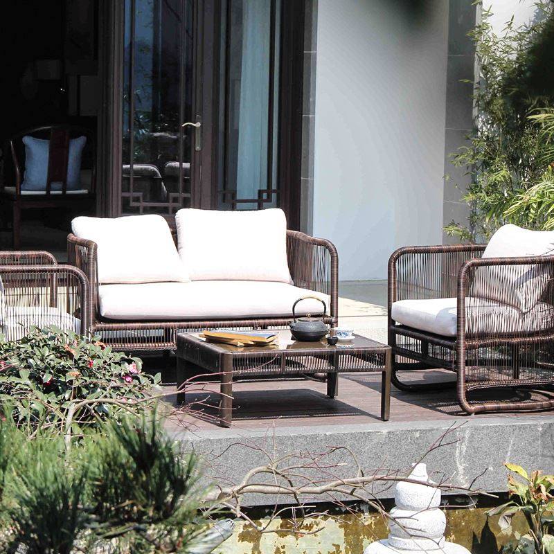 户外藤椅沙发露台阳光房藤沙发茶几组合室外庭院藤条藤编藤椅家具,淘宝优惠券,粉丝福利购,淘宝优惠卷