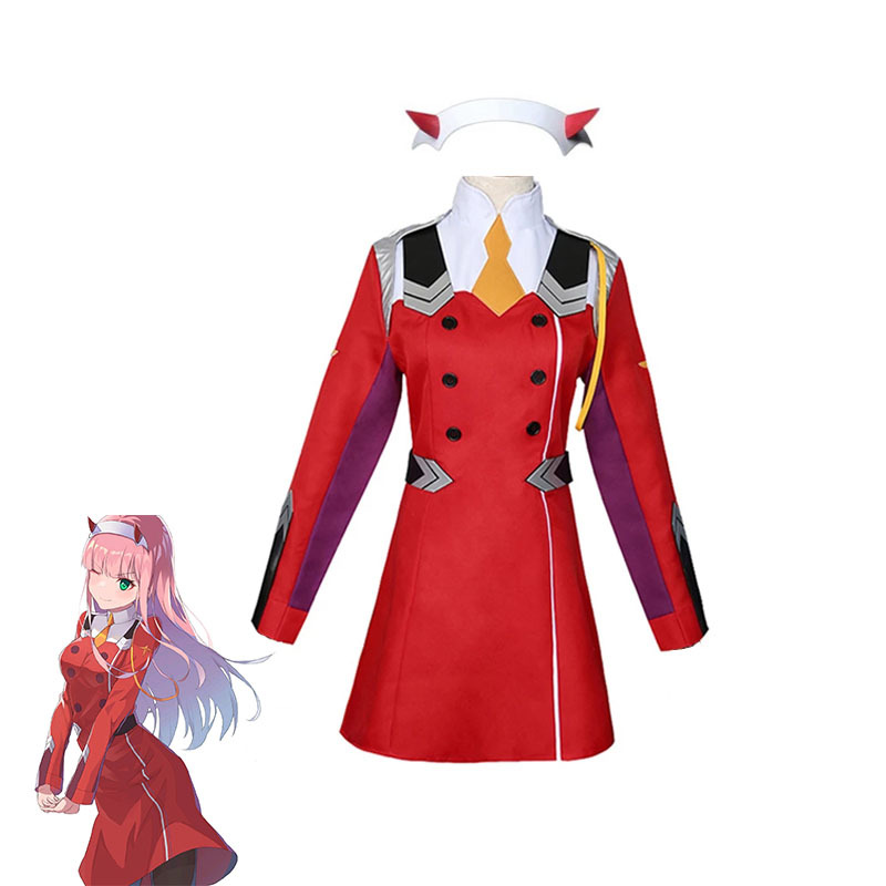 国家队女主02cos服鹤望兰Darling in the Franxx/DFXXcosplay服装 - 图1