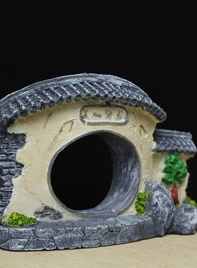 月亮门复古徽派建筑中国风装饰家居创意摆件礼品花盆中式鱼缸造景