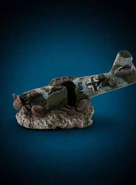 爬虫箱水族箱装饰小飞机摆件