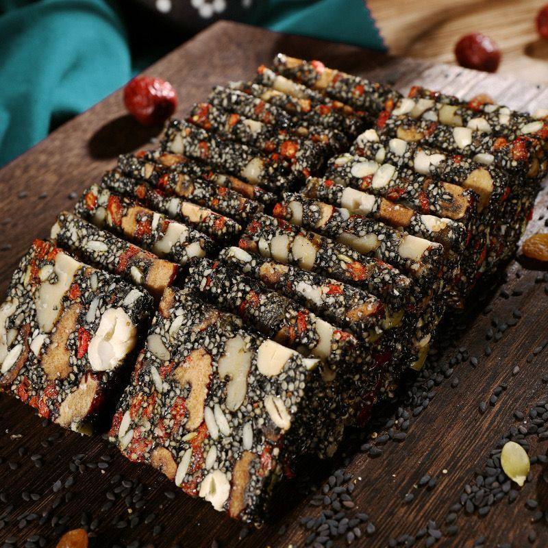 红枣枸杞黑芝麻核桃软糕切糕零食独立包装枸杞核桃糕传统黑芝麻片,淘宝优惠券,粉丝福利购,淘宝优惠卷