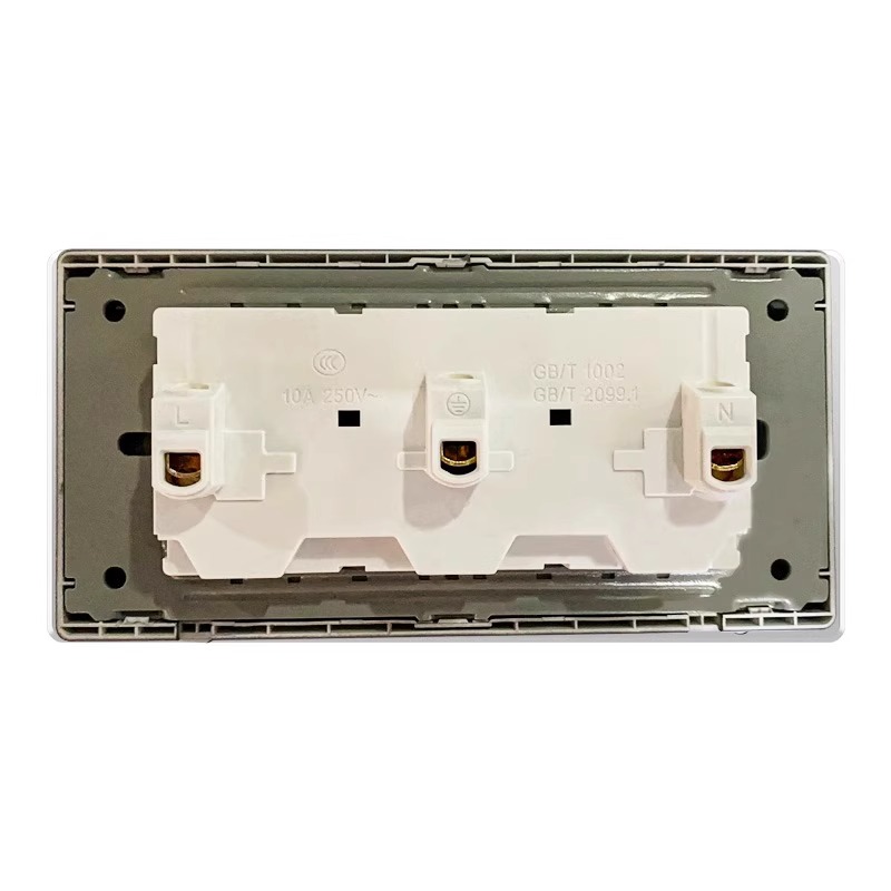 118型金色开关插座面板自由组合模块家用墙壁电源插座五孔二三插 - 图3