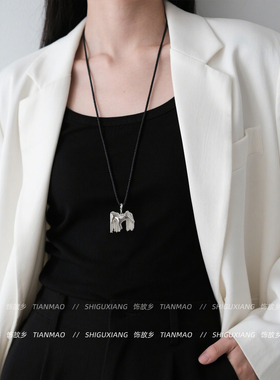 马上有钱！精致小马吊坠项链