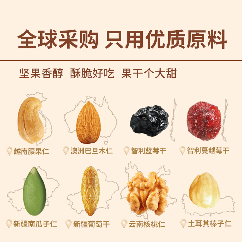 干果坚果混合每日坚果零食大全孕妇专用纯散装称斤果仁原味大罐子 - 图2