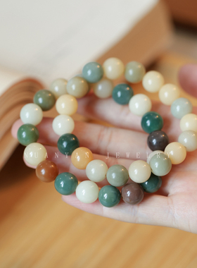 暖言菩提多宝素圈手串