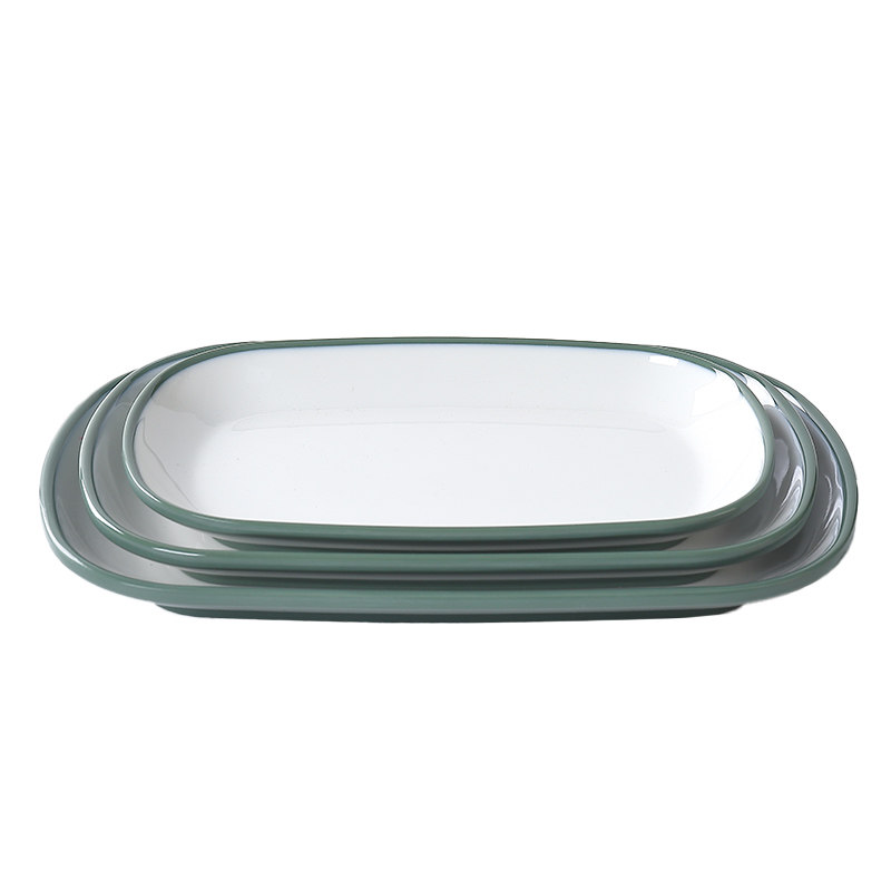 A8密胺盘加厚仿瓷餐具菜盘塑料商用长方形肠粉菜盘餐盘小吃凉菜盘,淘宝优惠券,粉丝福利购,淘宝优惠卷