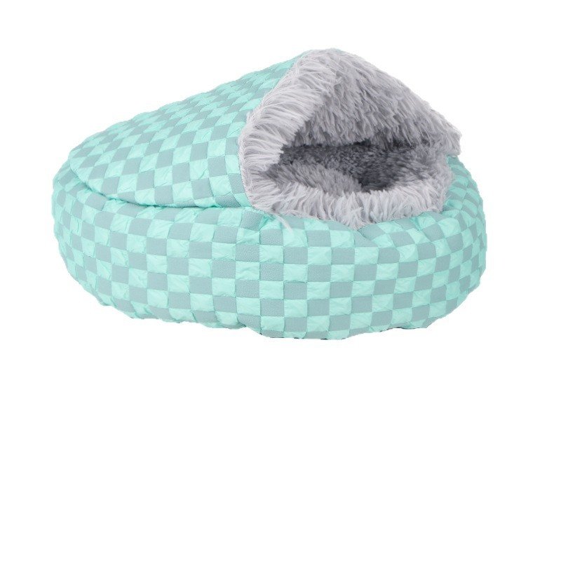 贝壳猫窝狗窝四季通用钻被子宠物窝封闭式猫床加厚防风款加厚保暖,淘宝优惠券,粉丝福利购,淘宝优惠卷