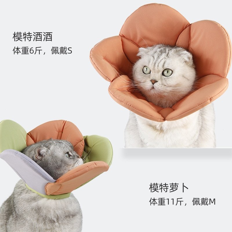 吉仔仔供伊丽莎白圈软布防舔药膏圈美容花朵防抓宠物防护罩,淘宝优惠券,粉丝福利购,淘宝优惠卷