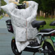 Electric vehicle windshield and quilt to keep warm in winter