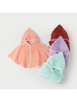 Autumn-winter-style baby going out windproof cloak with velvety newborn young child wind-proof shawl male and female baby cloak small jacket