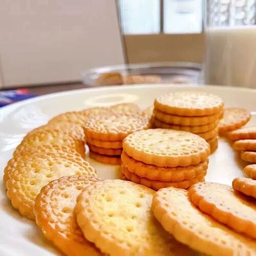 代餐饼干脂肪无0糖精减卡0反式脂肪酸脂非油炸日式海盐小饼干网红小圆饼休闲薄脆女神办公室下午茶糕点心宿舍追剧夜宵轻食零食 - 图2