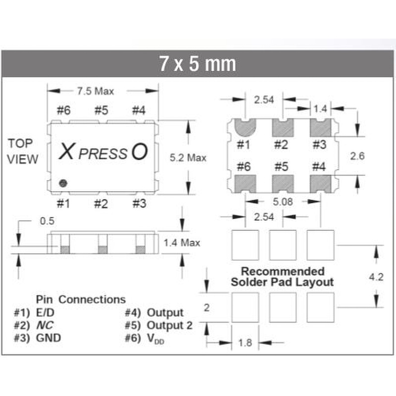 LVDS 差分贴片晶振 FOX FXO-LC735R-250 250MHZ 250M 250.000MHZ - 图0