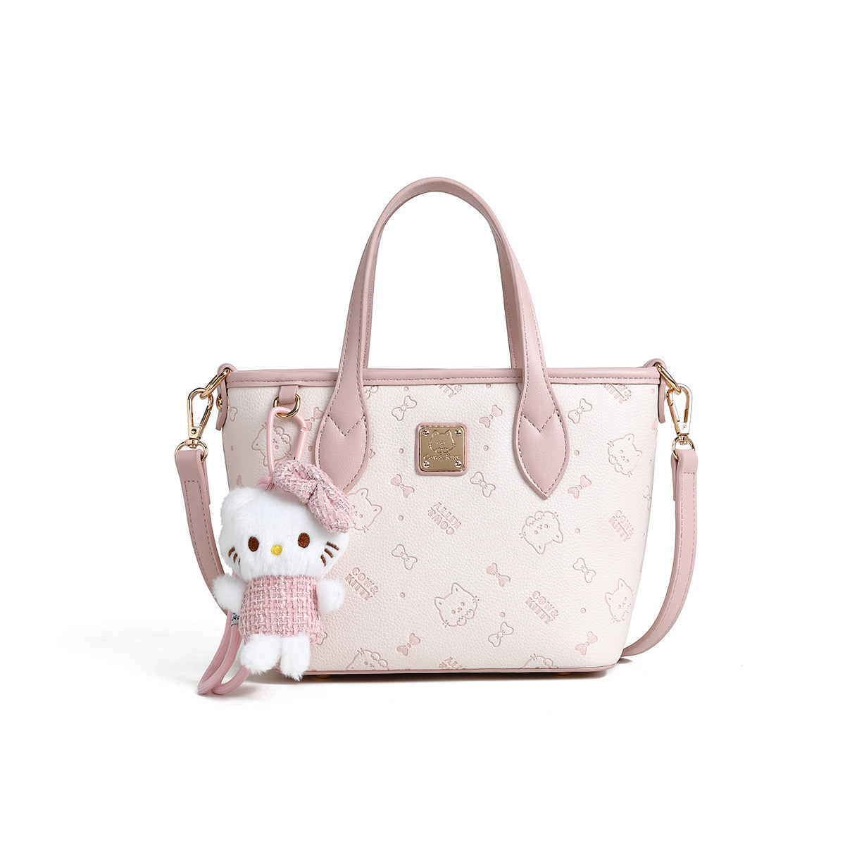 官方正品Cow&Kitty粉色菜篮子托特包2025新款通勤单肩斜挎手提包,淘宝优惠券,粉丝福利购,淘宝优惠卷
