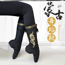 Mongolian Dance Horse Boots Canvas Cow Leather Tibetan Ethnic Dance Soft Bottom Shoes Boots Men And Women Playboy Boots Leather Boots Pony Boots