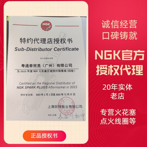 NGK精品火花塞镍合金优质4支装BKR5E-11 6953 适合比亚迪福特车型 - 图0