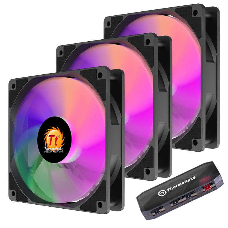 Tt（Thermaltake）枭龙12ARGB机箱风扇（ARGB风扇*3/集线器*1/主 - 图3